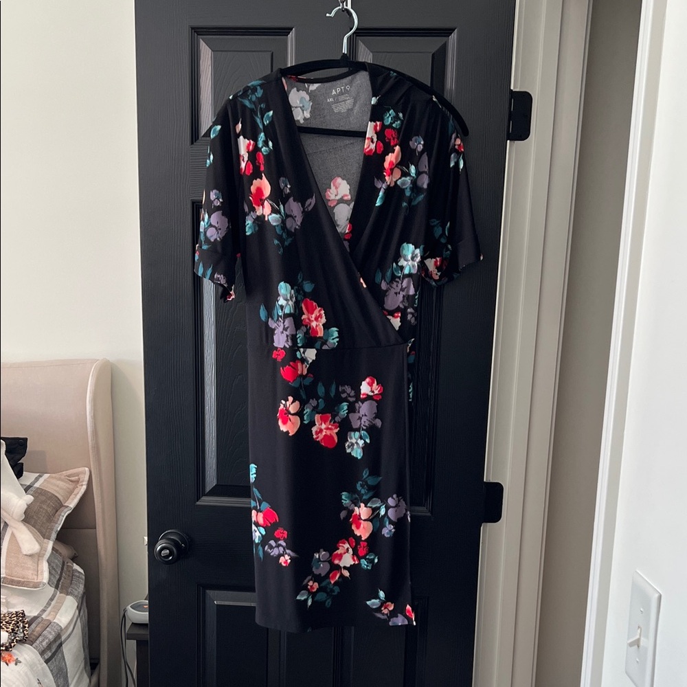 Apt. 9 Black and Floral Dress